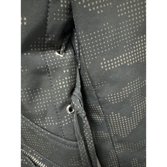 GUESS Women’s Hooded Coat Zip Front Black Pattern Size XL - Picture 5 of 13